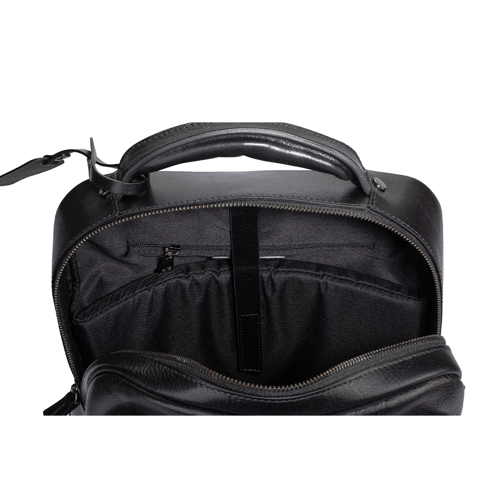 Рюкзак мужской GEORGE KINI GK.MEN LEATHER BACKPACK Black