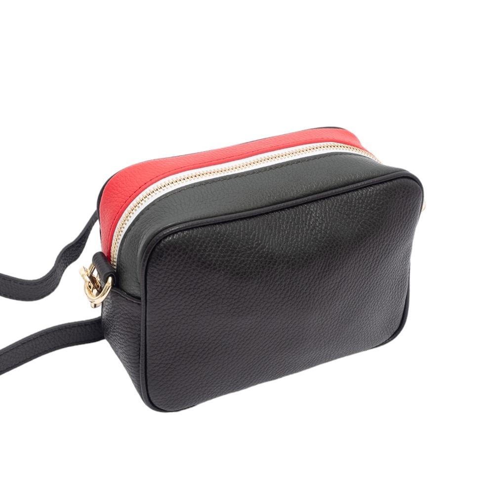 Сумка женская GEORGE KINI GK.TRICOLOR CROSSBODY BLACK ITALY