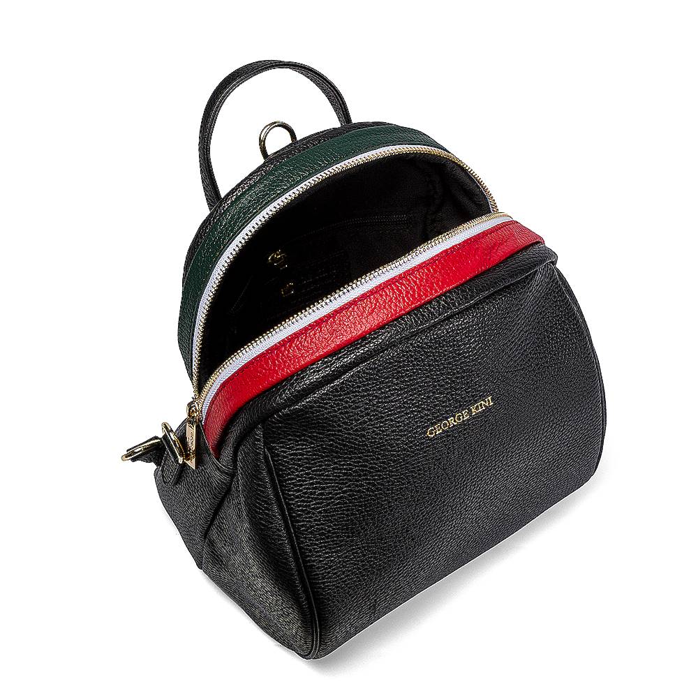 Рюкзак женский GEORGE KINI GK.TRICOLOR BACKPACK BLACK ITALY