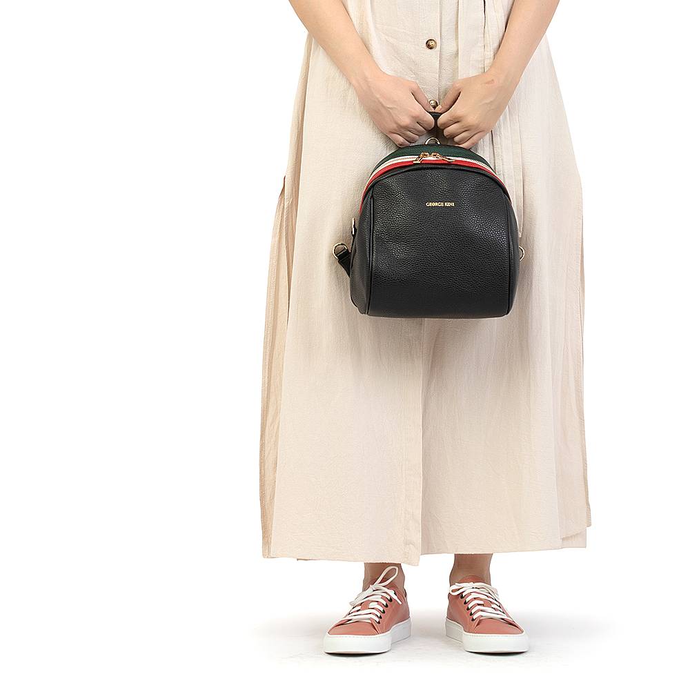 Рюкзак женский GEORGE KINI GK.TRICOLOR BACKPACK BLACK ITALY