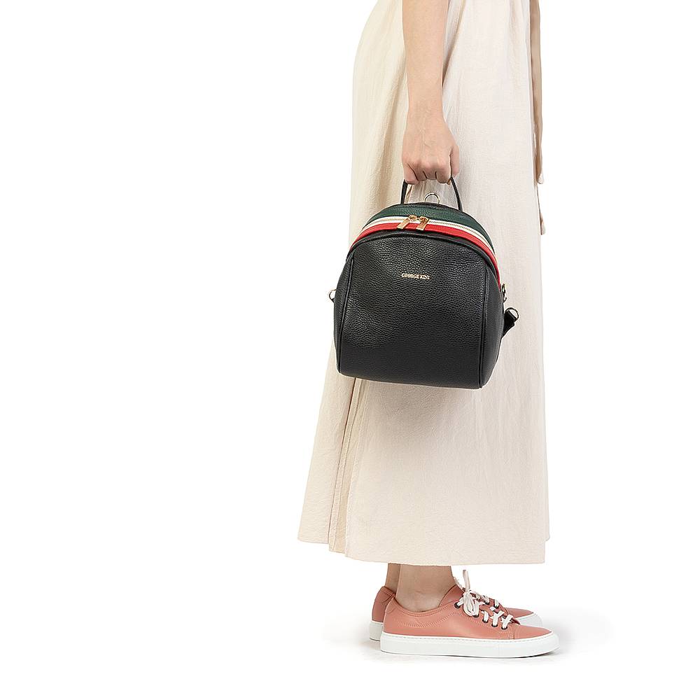 Рюкзак женский GEORGE KINI GK.TRICOLOR BACKPACK BLACK ITALY