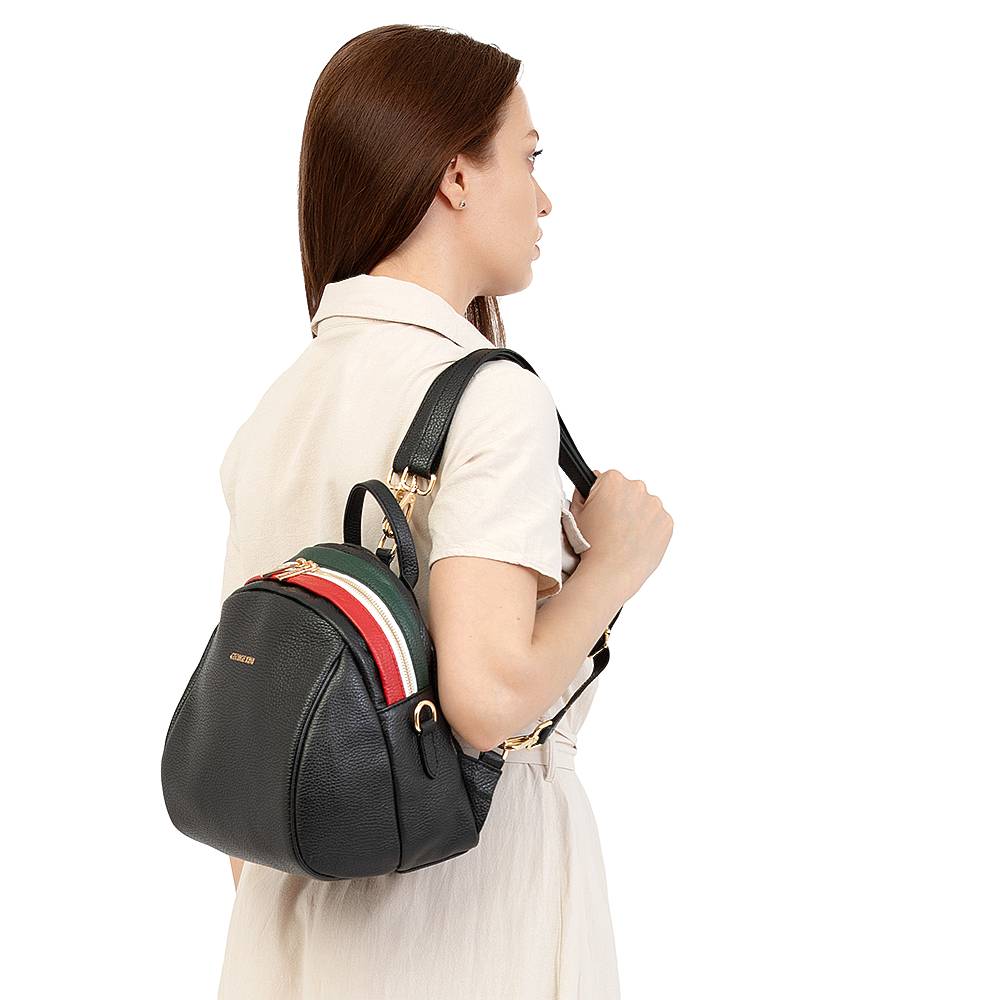 Рюкзак женский GEORGE KINI GK.TRICOLOR BACKPACK BLACK ITALY